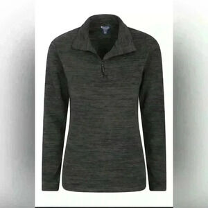 Women’s Mountain Warehouse Snowdon Melange Fleece 3/4 zip  Winter Warm Sweater